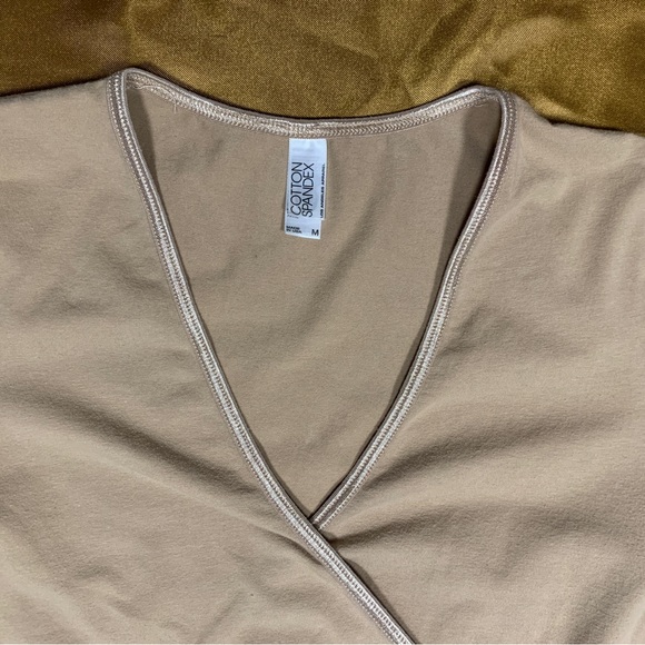 Los Angeles Apparel long sleeve bodysuit piece size M - Picture 2 of 3